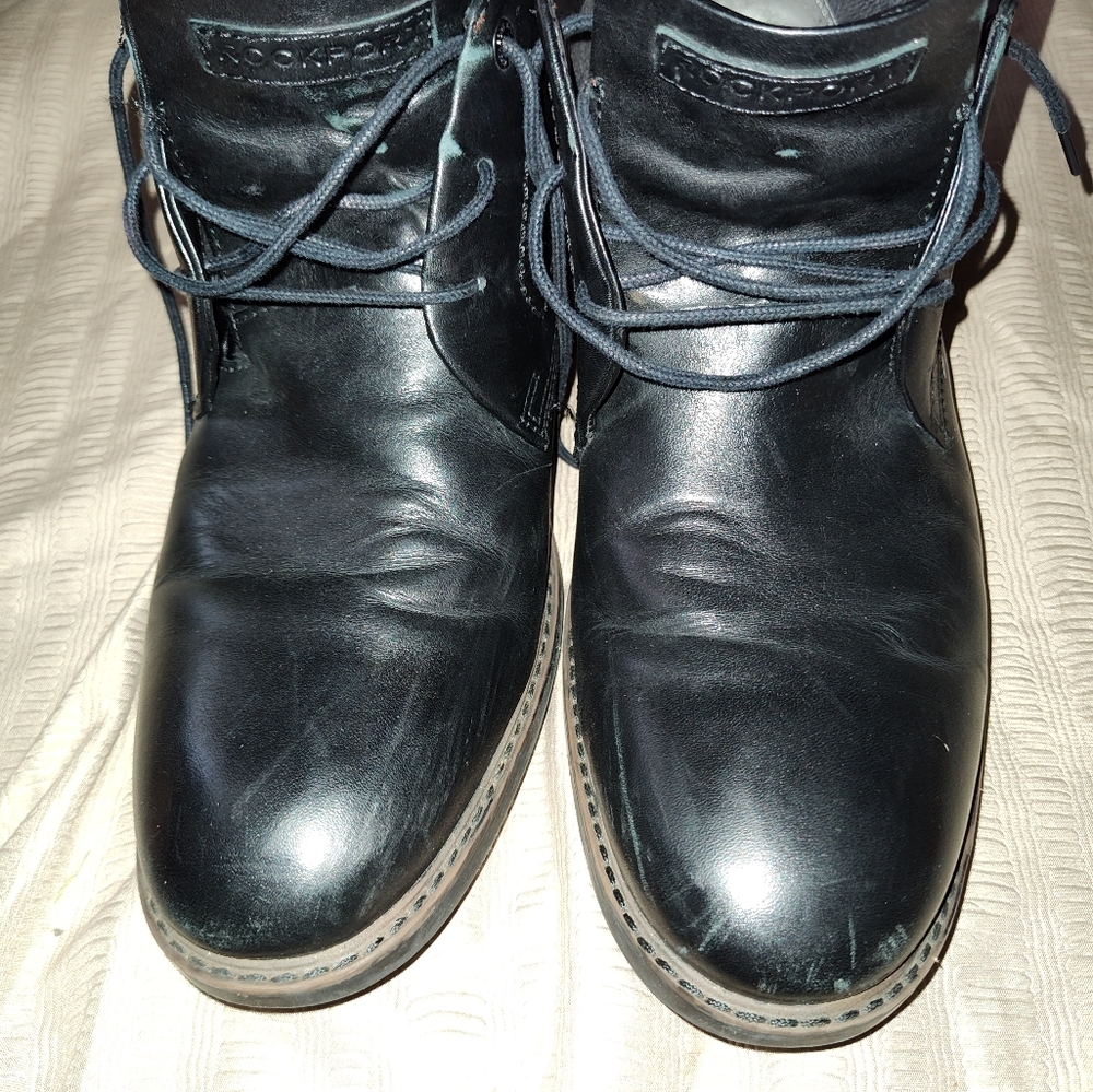 Rockport Mens 11 1/2 Black Chukka Style Boot